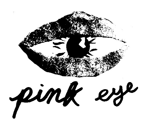 the words 'pinkeye' over an eye